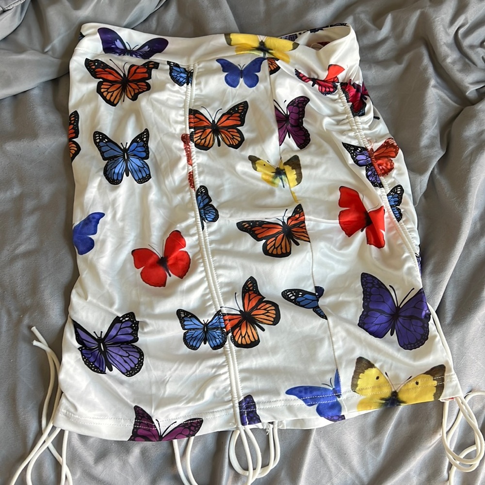 SHEIN butterfly skirt